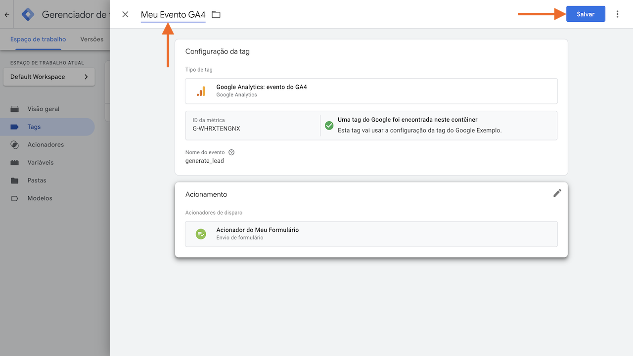 Rastreamento de Formulários com o Google Analytics 4 - 25