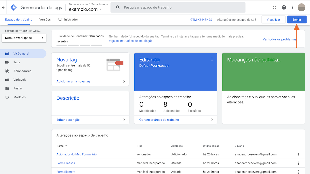 Rastreamento de Formulários com o Google Analytics 4 - 31