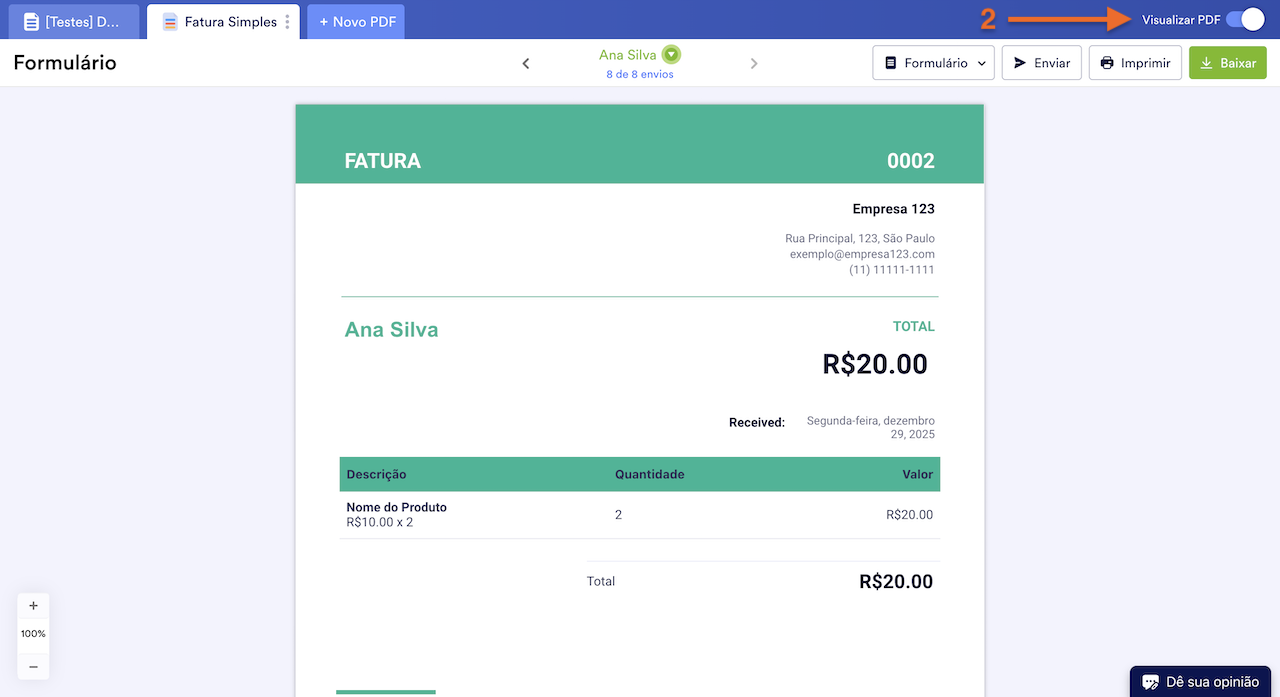 Como Gerar Faturas com seu Formulário para Pagamentos Image-2