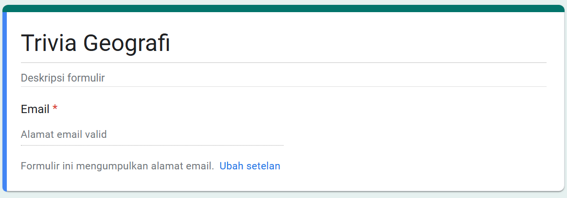 Melihat judul formulir di Google Forms