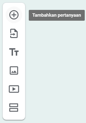 Mengklik tombol Tambahkan Pertanyaan di Google Forms