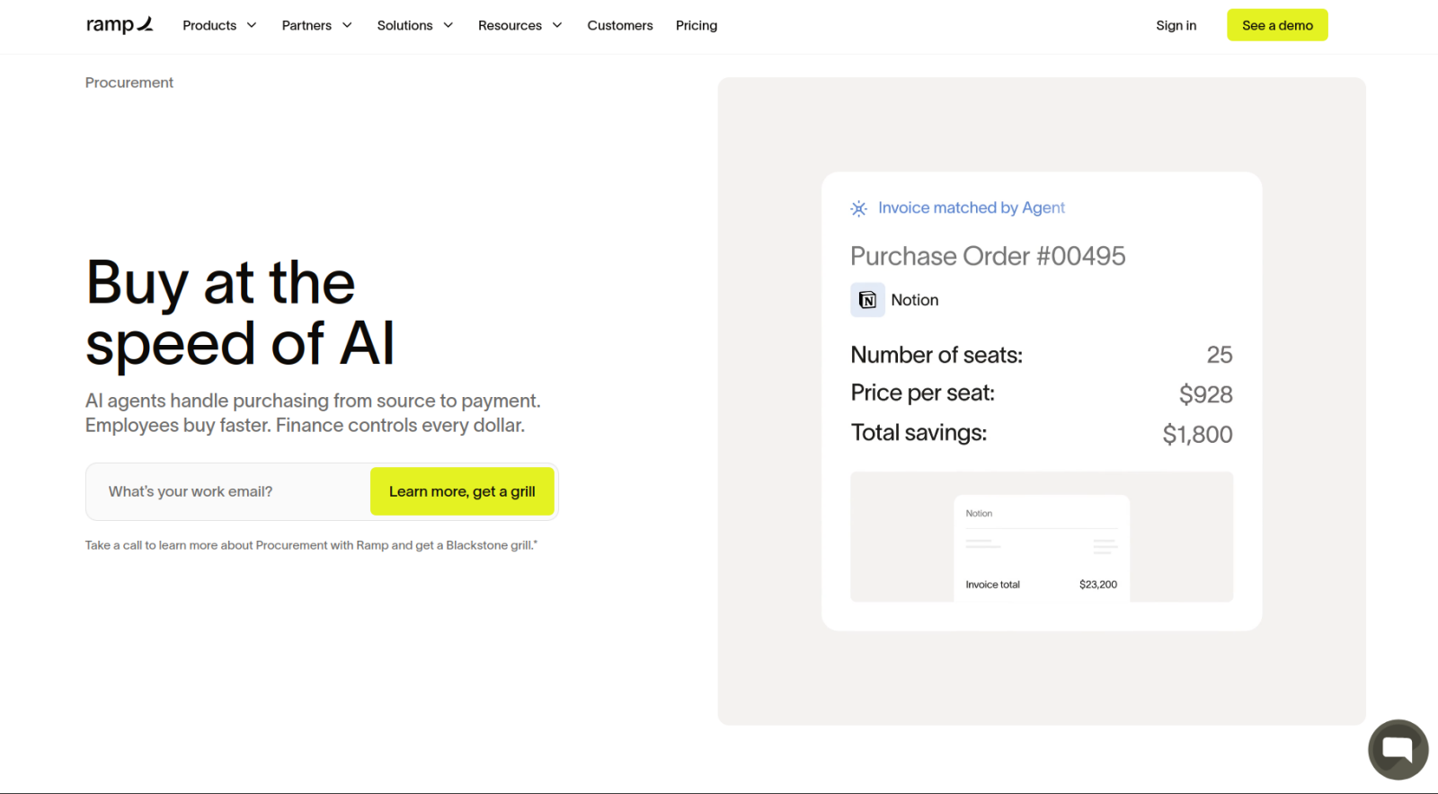 Ramp Landing Page