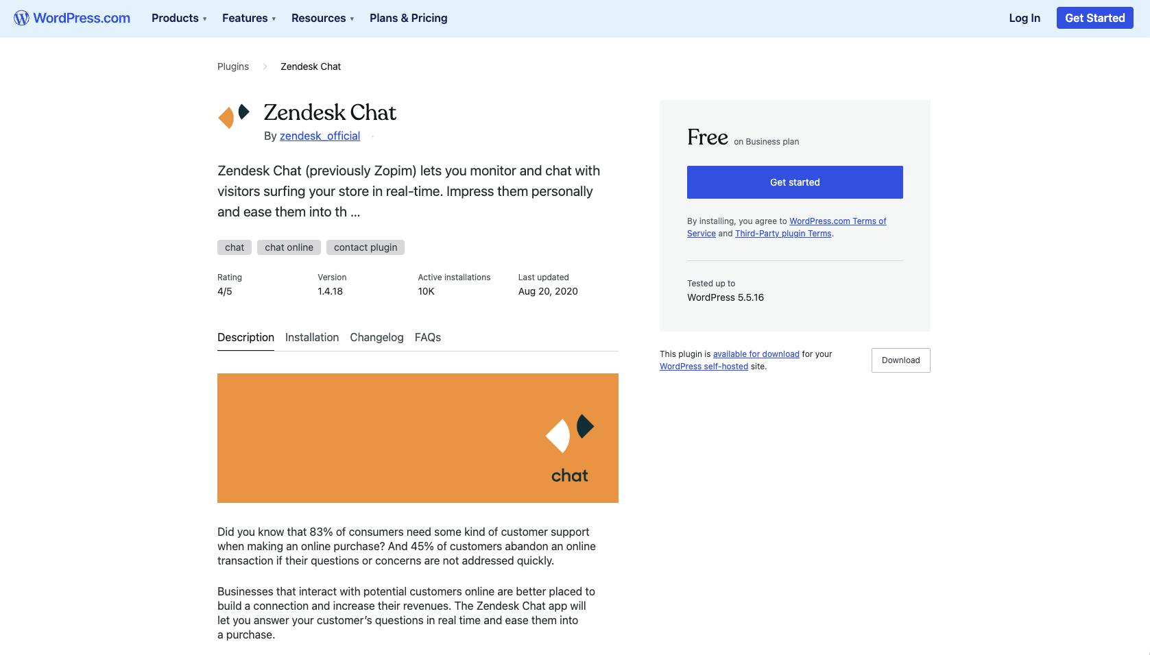 Zendesk Chat on WordPress