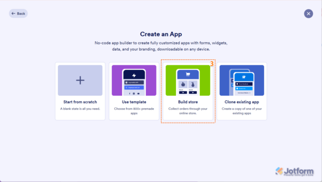 How to Create a Jotform Store from Scratch and Publish It