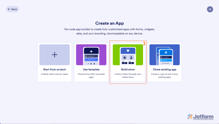 How to Create a Jotform Store from Scratch and Publish It