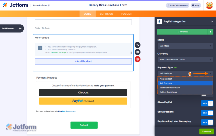 How to Integrate PayPal with Jotform