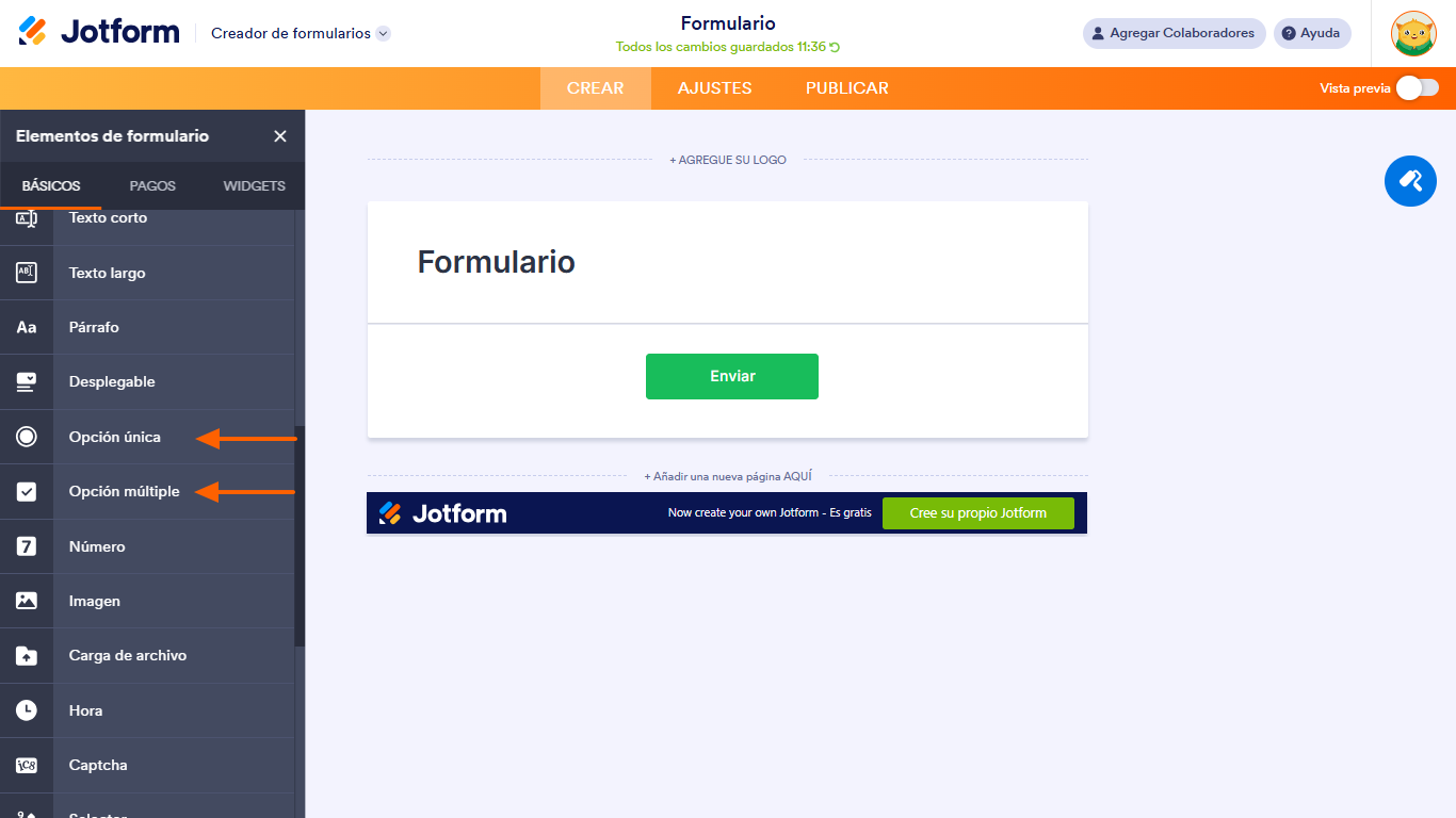 Cómo habilitar comentarios en preguntas de varias opciones en Formularios de Google Image-7