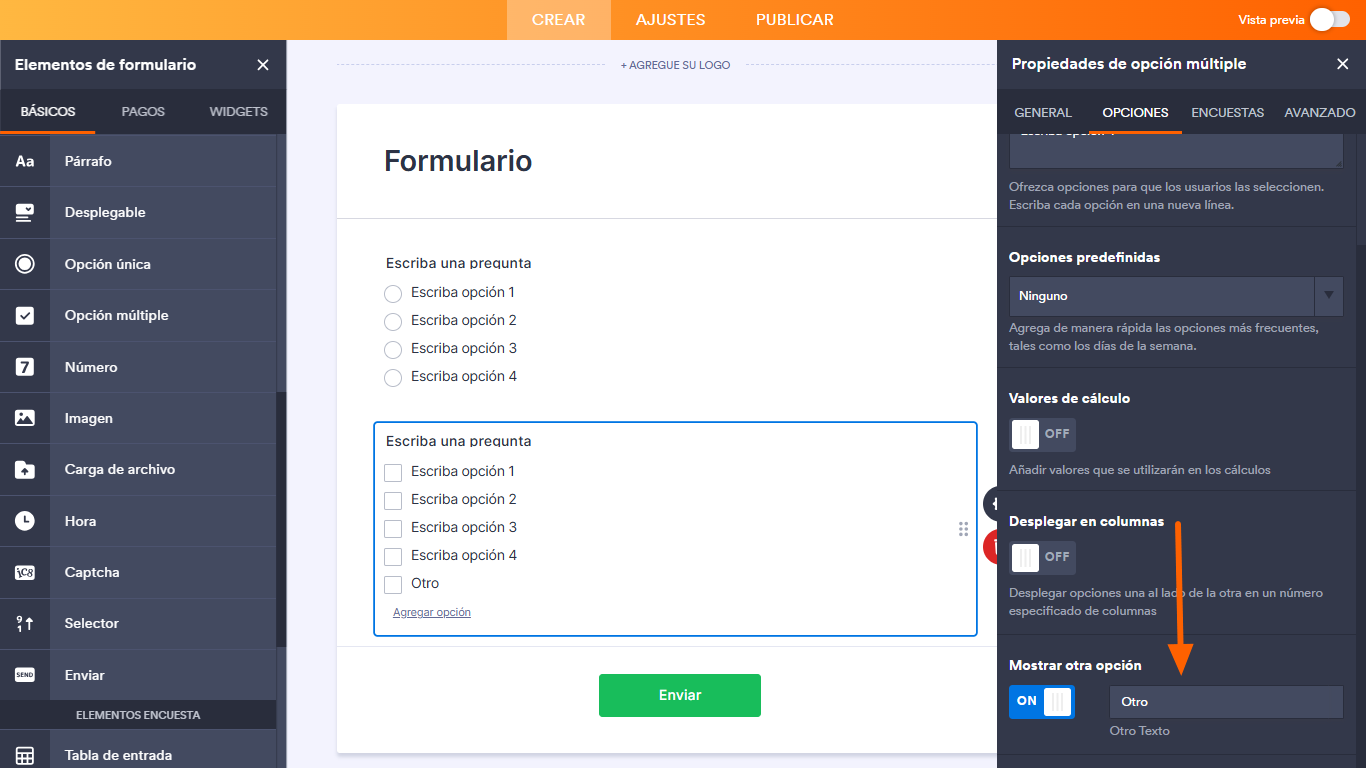Cómo habilitar comentarios en preguntas de varias opciones en Formularios de Google Image-8