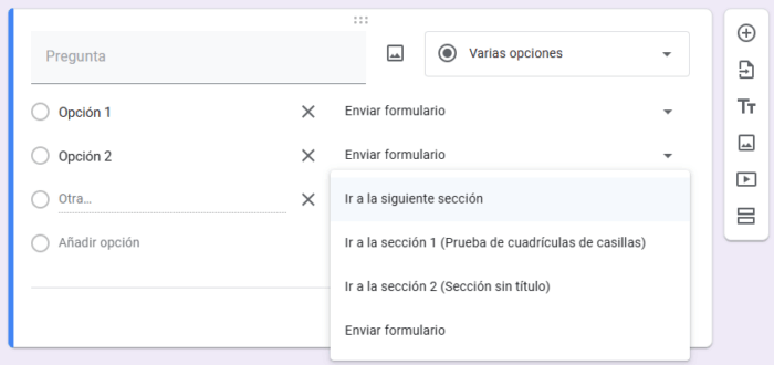 Cómo habilitar comentarios en preguntas de varias opciones en Formularios de Google Image-5