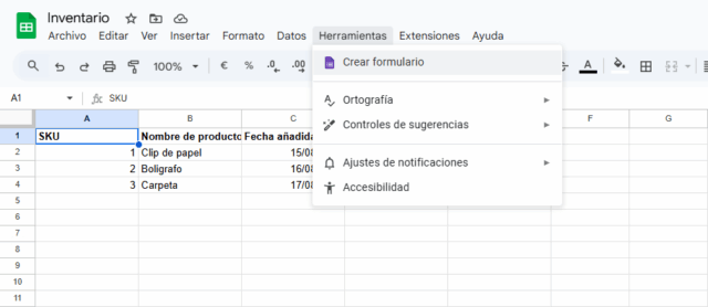 Google Form Request Inventory Cómo utilizar Google Forms para la gestión de inventario | Jotform Blog