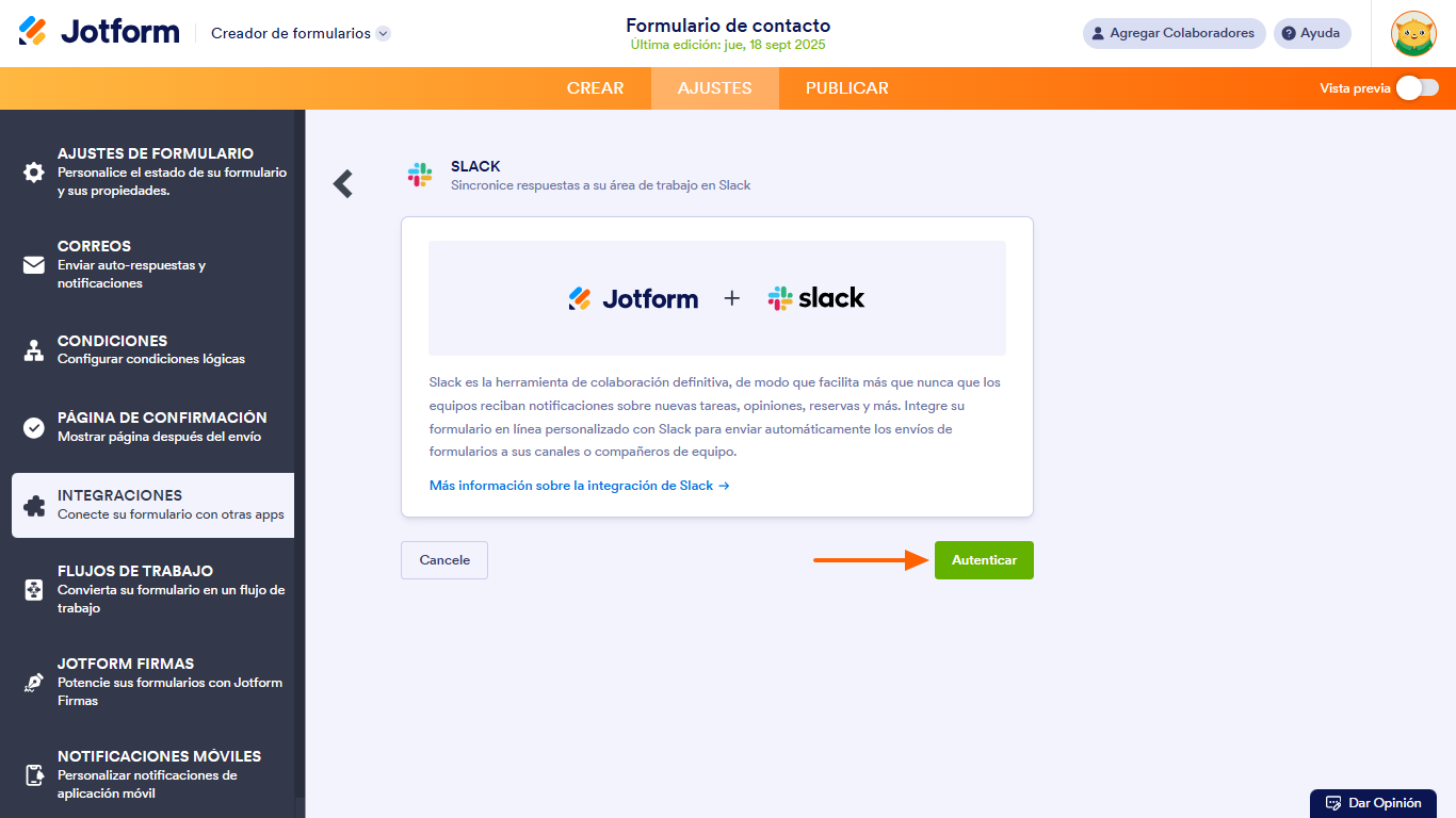 Cómo integrar Google Forms con Slack Image-12