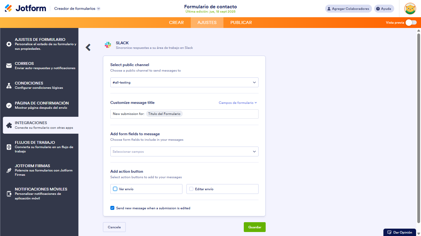Cómo integrar Google Forms con Slack Image-13