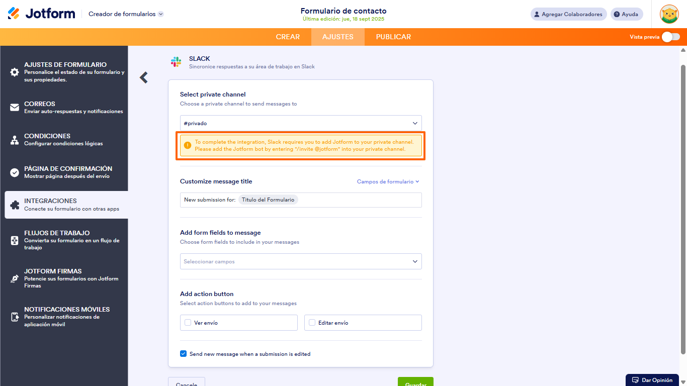 Cómo integrar Google Forms con Slack Image-14