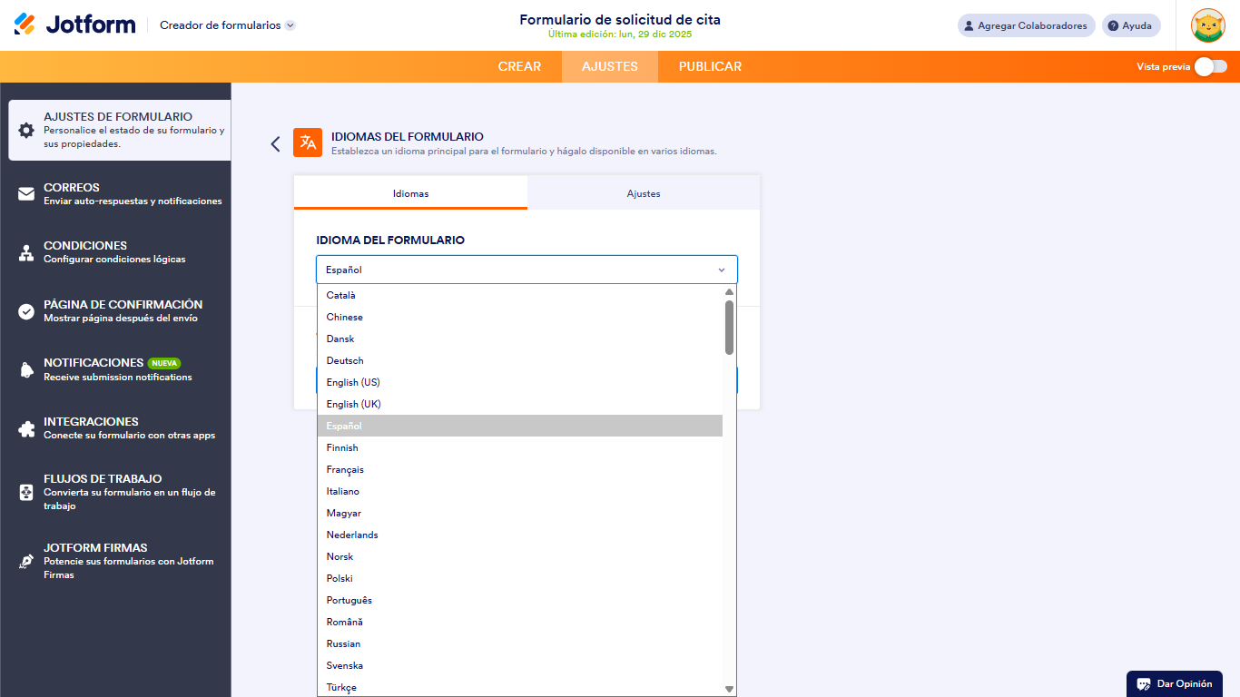 Cómo traducir un formulario de Google Image-4