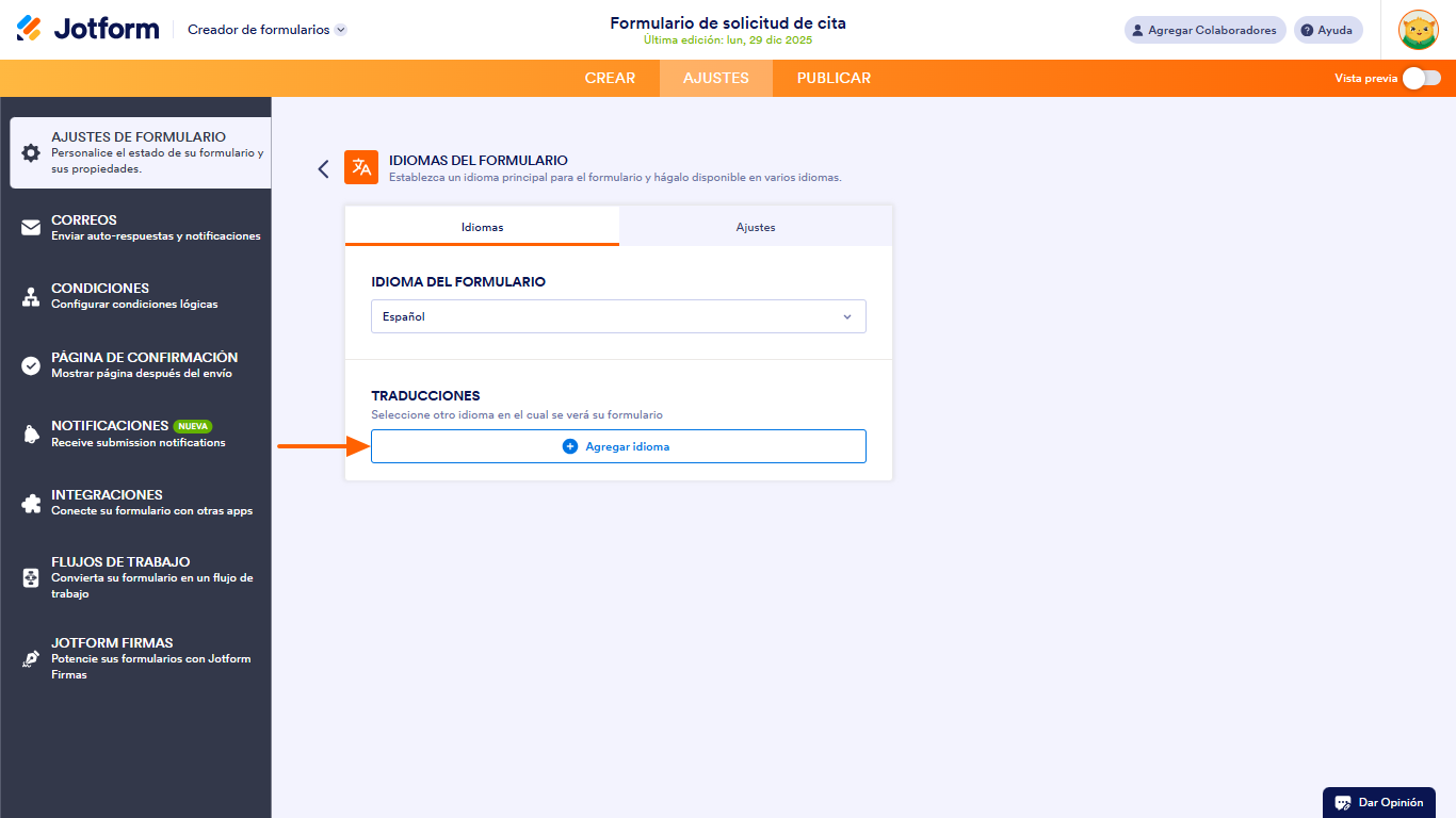 Cómo traducir un formulario de Google Image-5