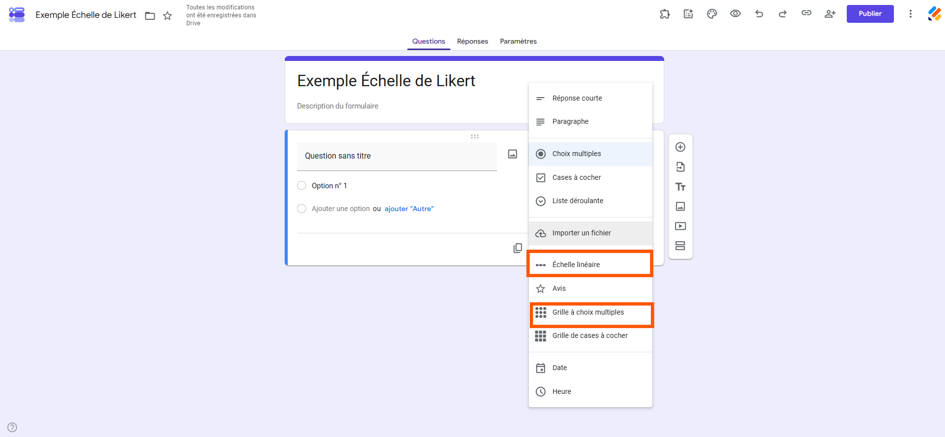 Comment créer des questions à échelle de Likert dans Google Forms Image-1
