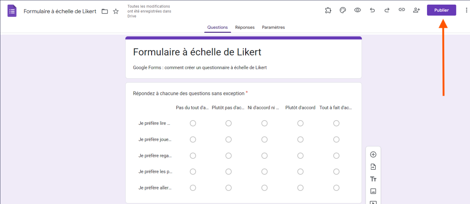 Comment créer des questions à échelle de Likert dans Google Forms Image-4