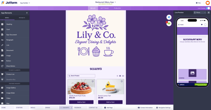 How to design a restaurant menu | The Jotform Blog