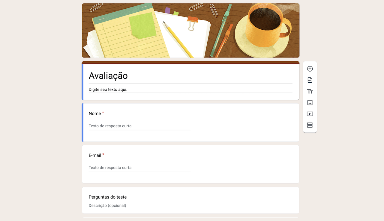 Formulário para Avaliação