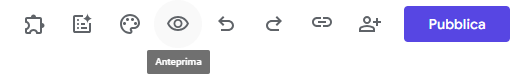 Screenshot dell'opzione di anteprima su Moduli Google