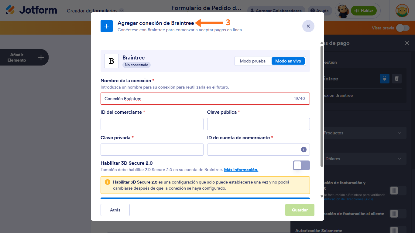 Cómo integrar su formulario con Braintree Image-3