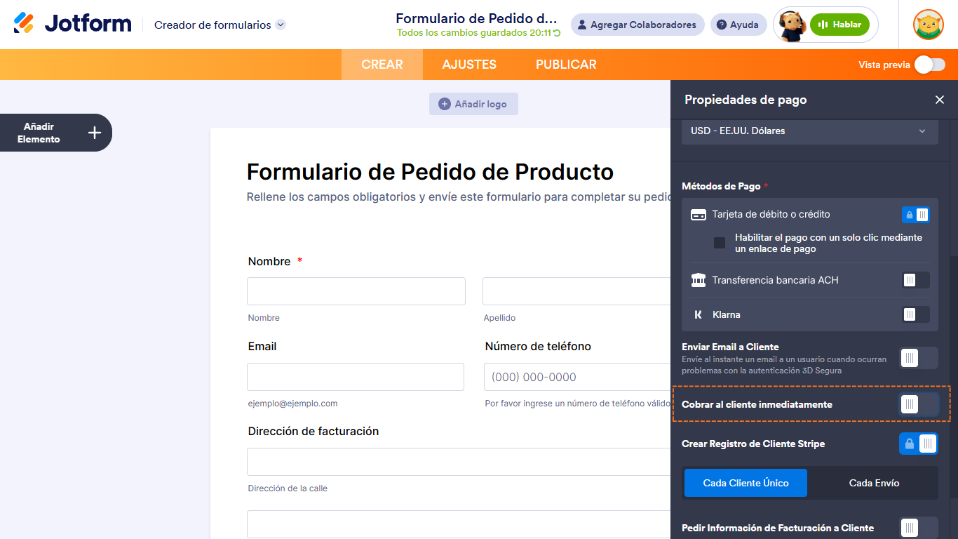 Cómo habilitar la autorización de pagos con Stripe Image-2