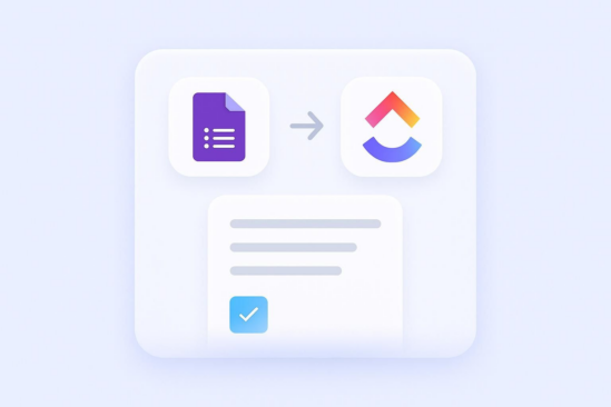 How to integrate Google Forms with ClickUp | The Jotform Blog