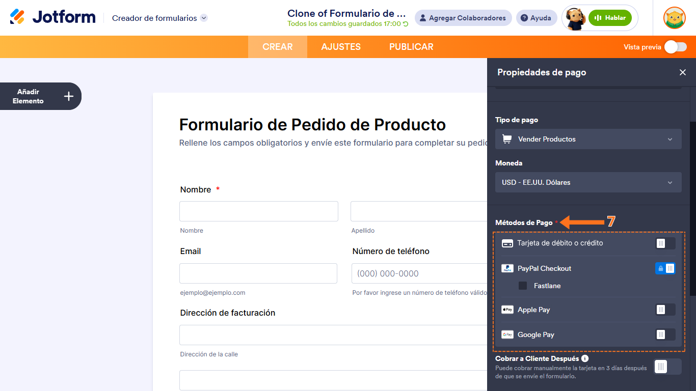 Cómo integrar PayPal con Jotform Image-5