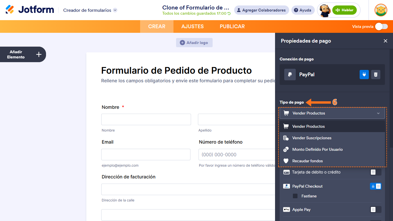 Cómo integrar PayPal con Jotform Image-4
