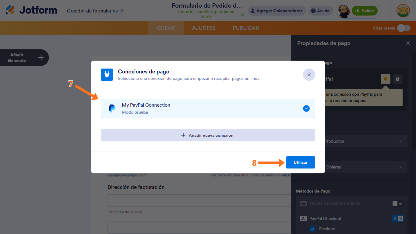 Cómo integrar PayPal con Jotform Image-10