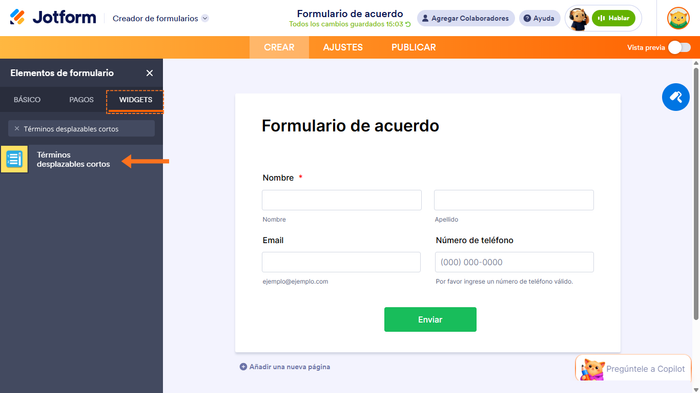 Creando Términos y Condiciones Desplazables Image-2