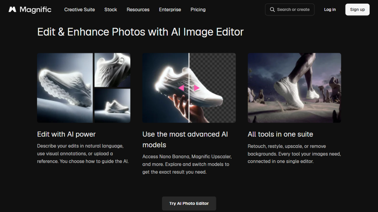 Magnific Landing Page