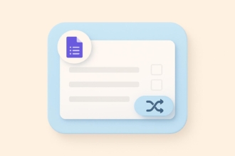 How to use Google Forms’ randomize questions feature