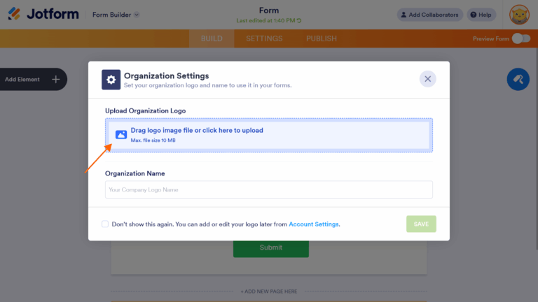 Logo Using Forms How to add a logo to a Google Form | Jotform Blog