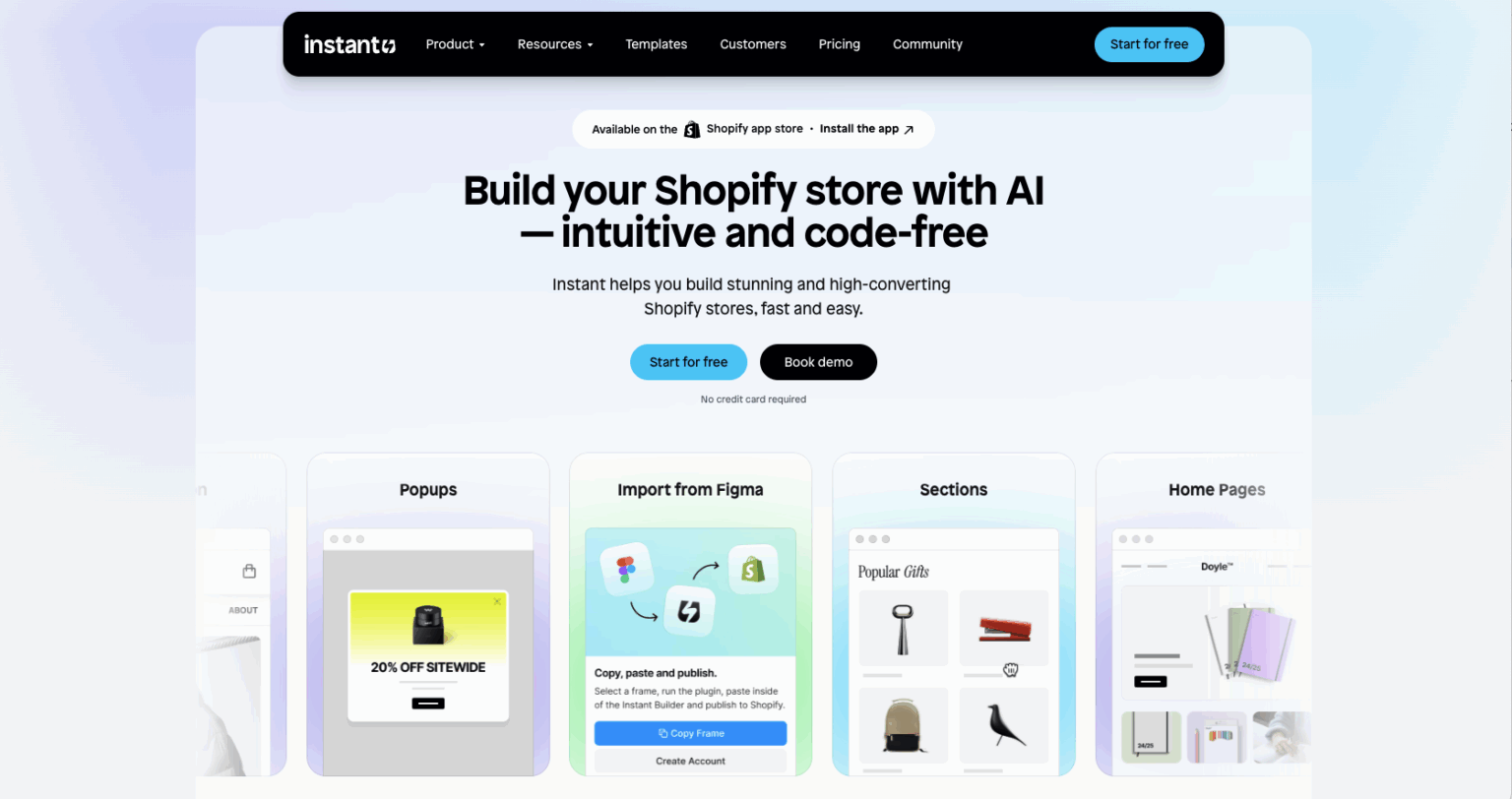 Build smarter, not harder: 7 AI website builders for Shopify in 2026 ...