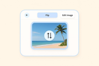 How to flip an image in Canva