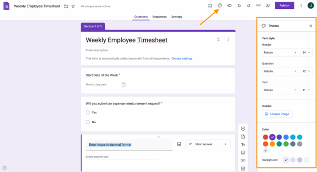 How to make a timesheet in Google Forms | The Jotform Blog