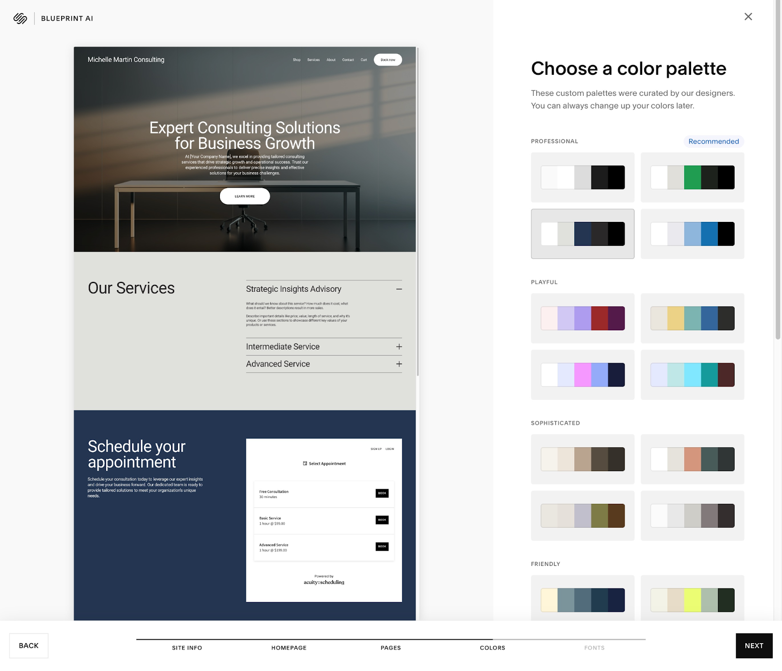 Squarespace Website ditor