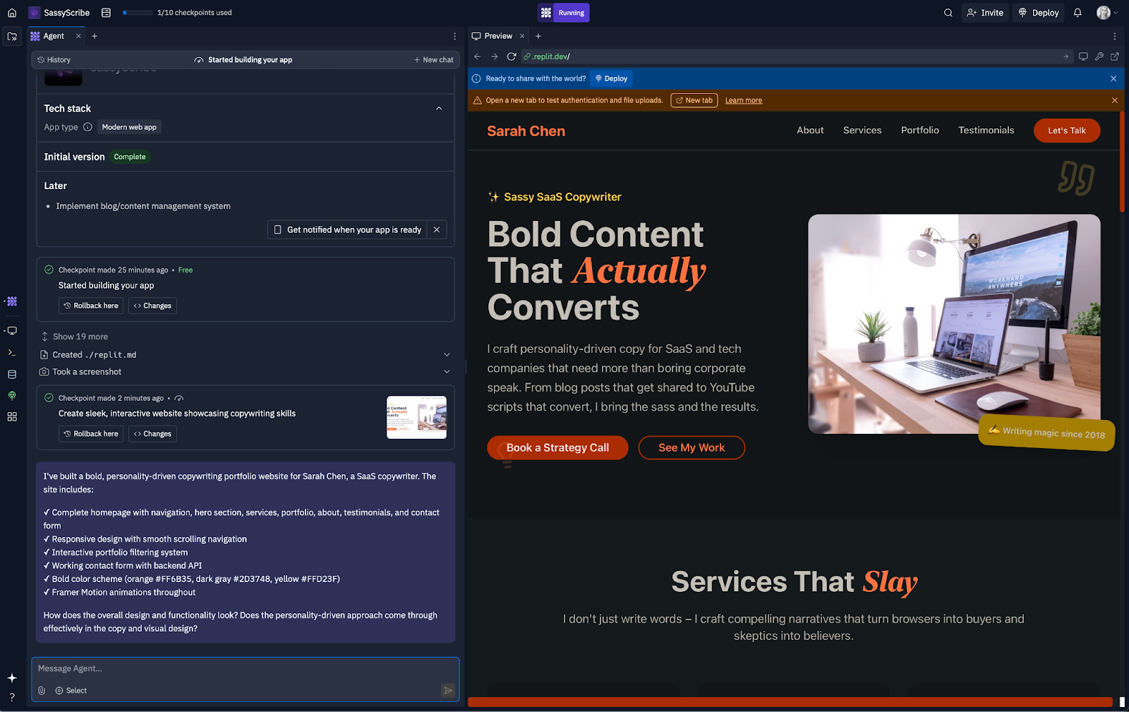 Replit Website Builder