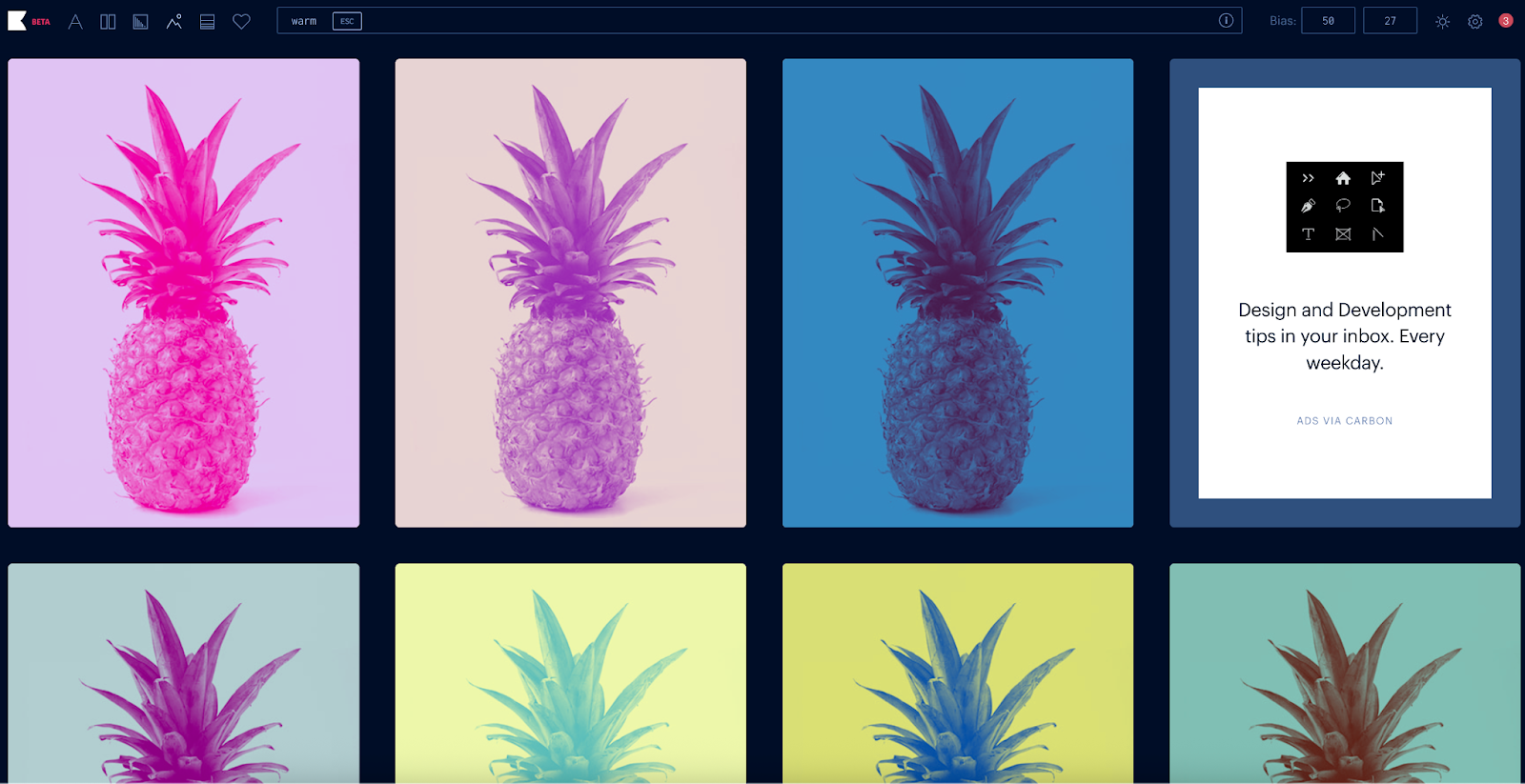 Image visualization on Khroma