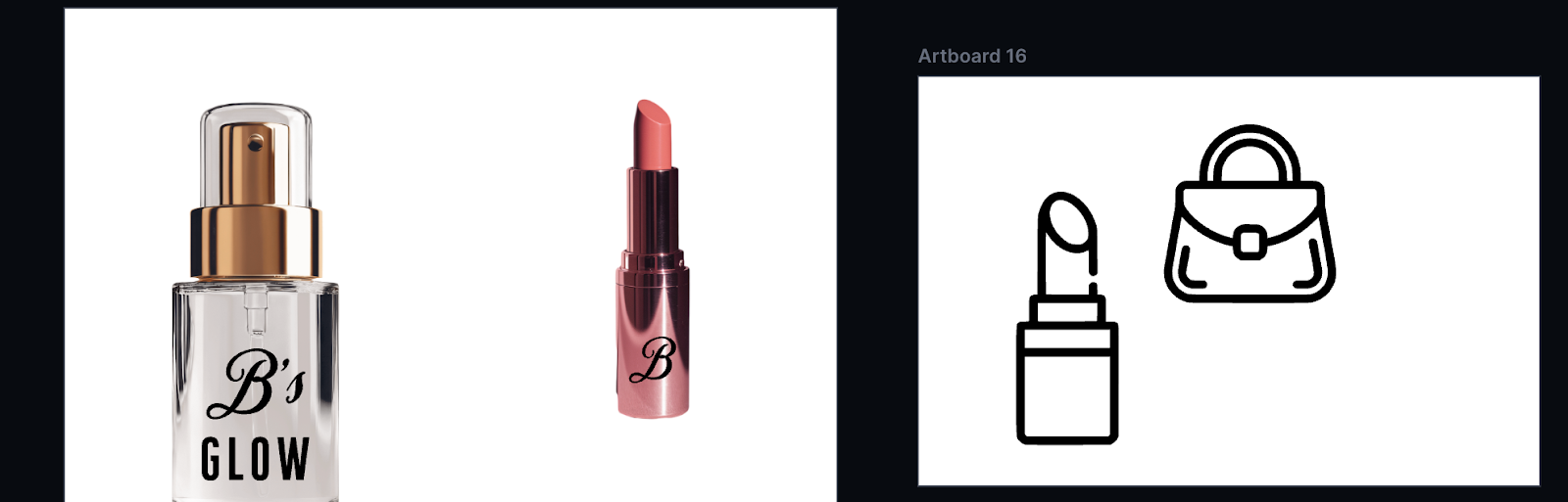 Viewing the visualized products in a vector style