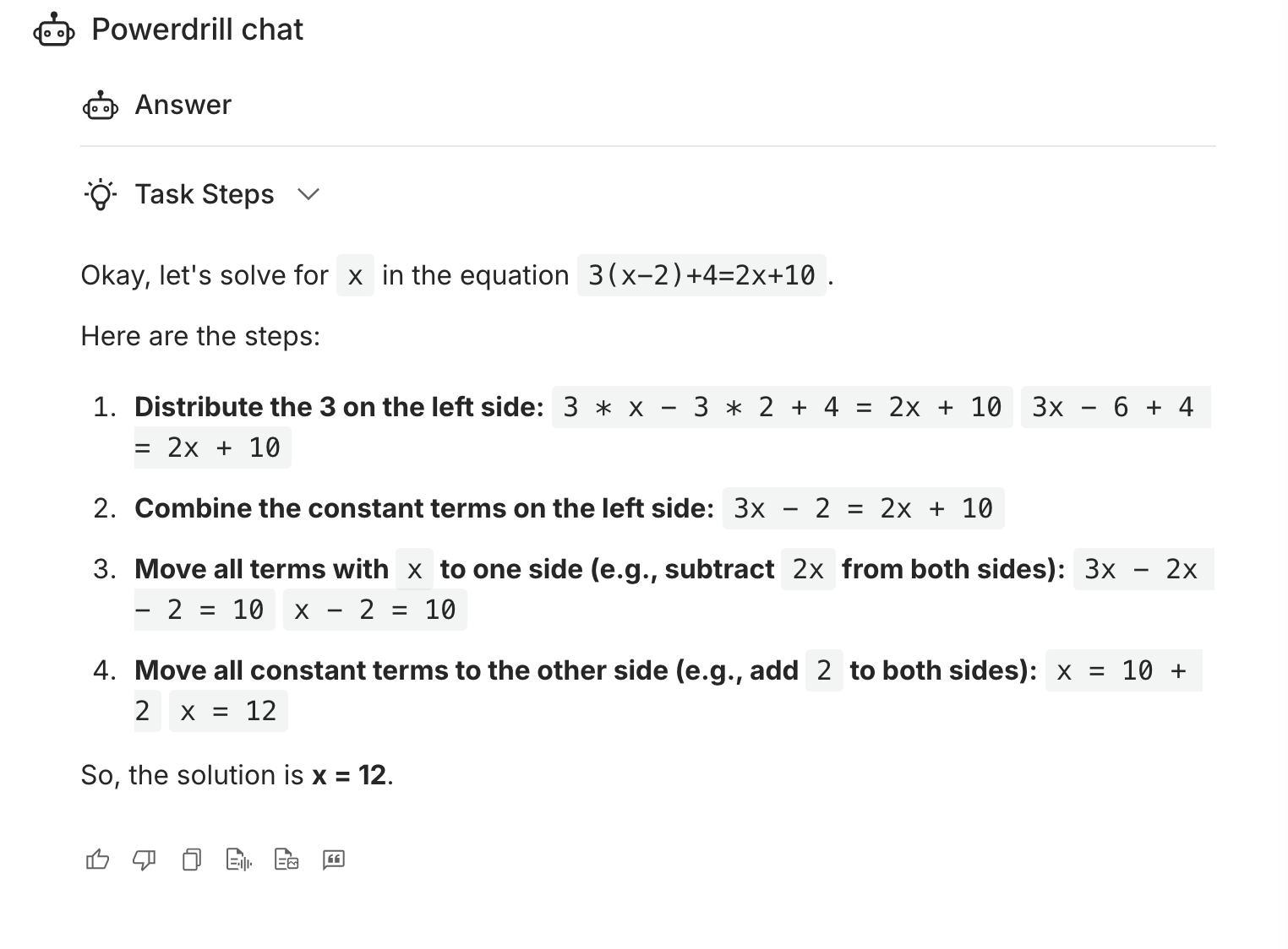 User Interface of Powerdrill