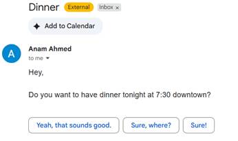 Mail Smart Reply Example