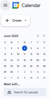 Google Calendar Search for People