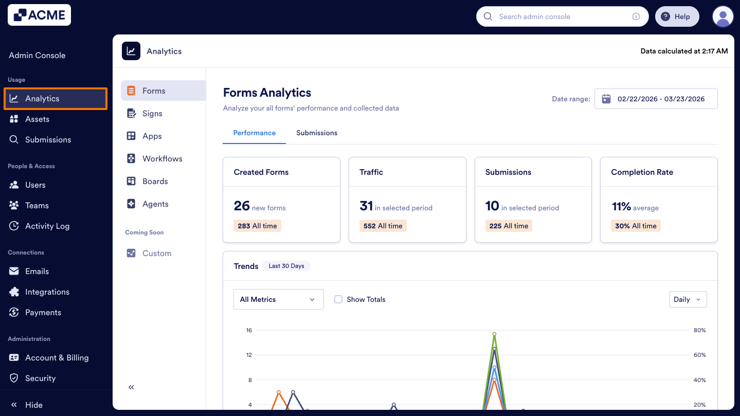 How to Analyze Sign Documents Usage in your Organization from the Admin Console Image-1