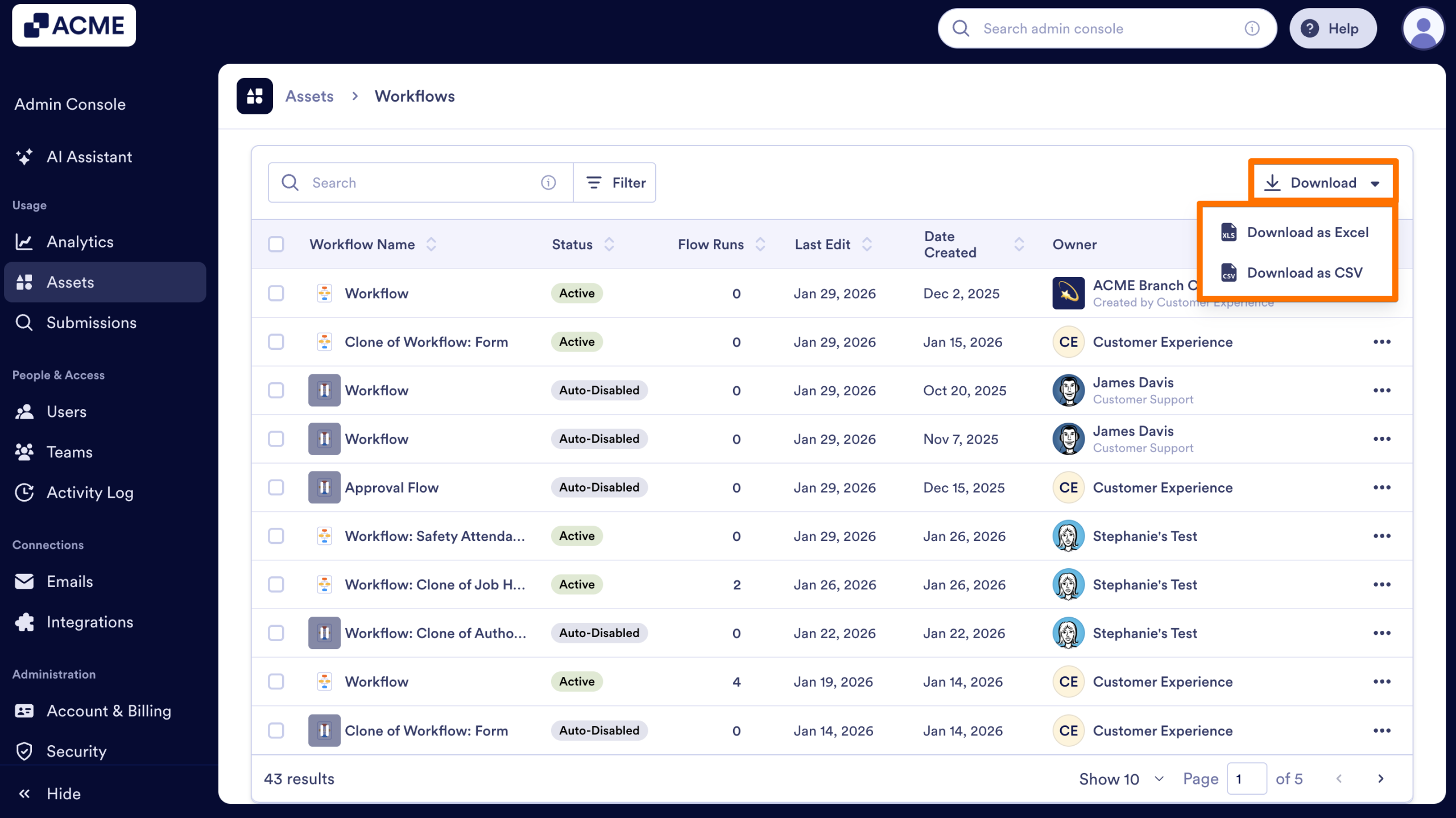 How to View and Manage Workflow Usage in Your Organization from the Admin Console Image-10