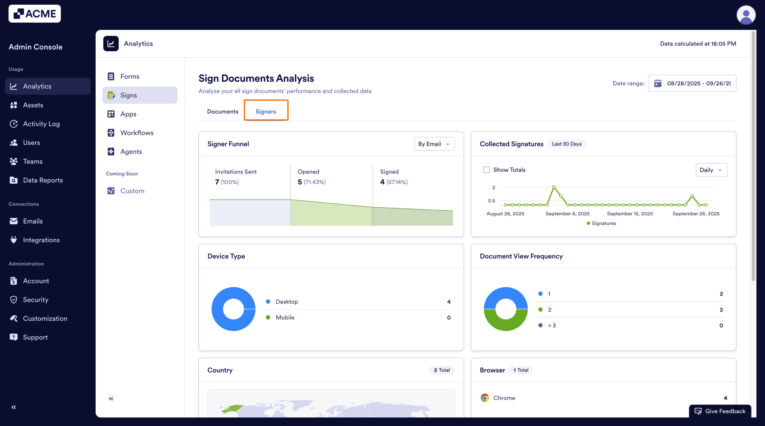 How to Analyze Sign Documents Usage in your Organization from the Admin Console Image-15