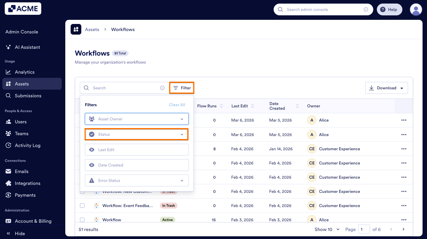 How to Enable or Disable Individual Workflows in Your Organization from the Admin Console Image-14