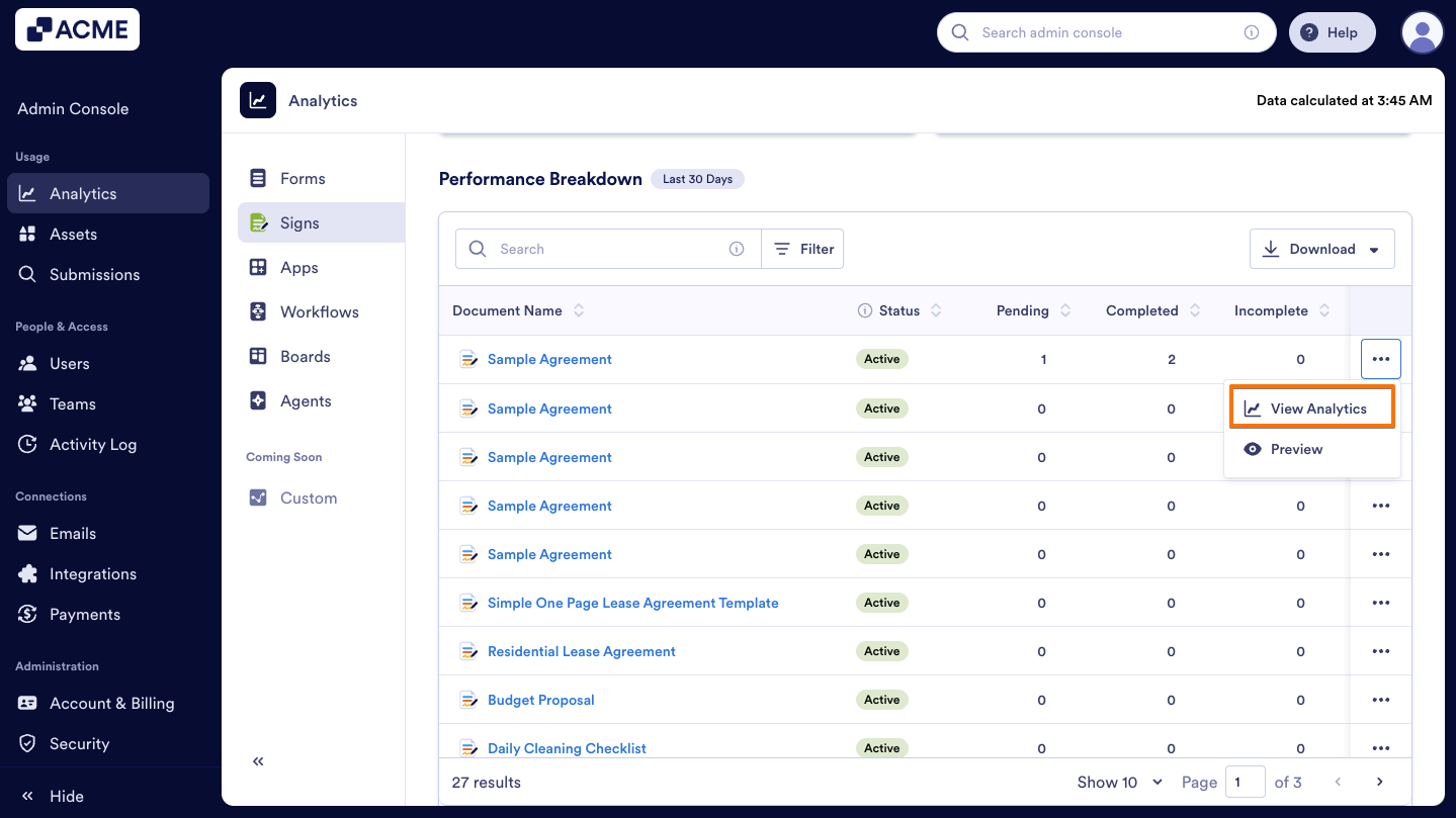 How to Analyze Sign Documents Usage in your Organization from the Admin Console Image-23