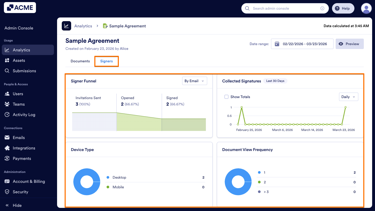 How to Analyze Sign Documents Usage in your Organization from the Admin Console Image-24